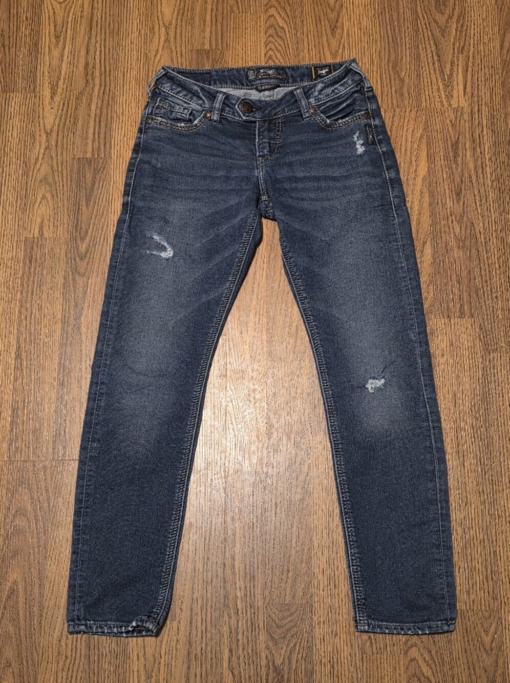 Silver Jeans Co Tuesday Low Rise Skinny Jeans W26 L29 Dark Wash Stretch Y2K A76